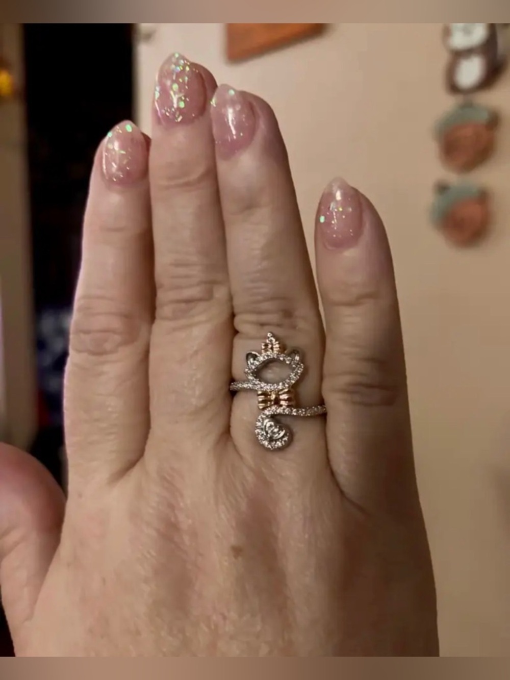 😸 Marie from Disney’s Aristocats Sterling Silver Cat Ring - Picture 6 of 16